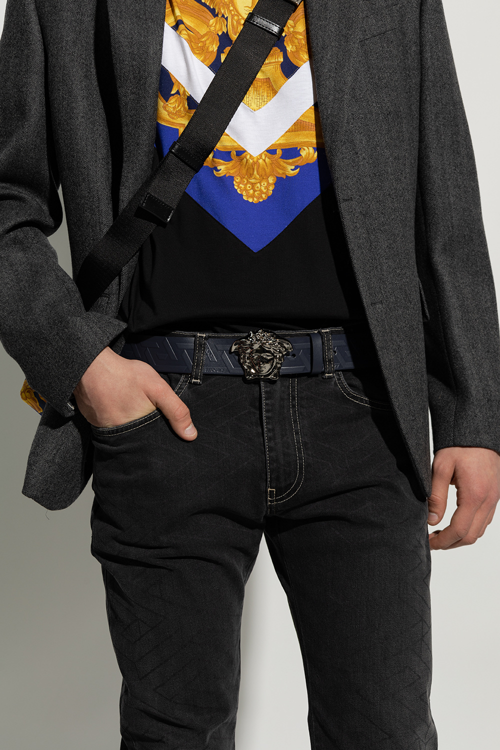 Versace belt discount outfit men